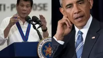 Rodrigo Duterte y Barack Obama (Vía: AFP)