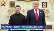 Presidente Trump recibió a Zelensky y Netanyahu en la Casa Blanca