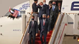 Llegó a Abu Dabi el primer vuelo comercial entre Israel y Emiratos. Foto: AFP