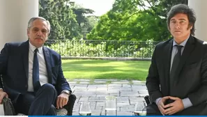 Javier Milei se reunió con actual presidente de Argentina. Foto y video: Canal N