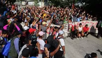 Inmigrantes y ciudadanos protestan contra medidas de Trump. Foto y video: Canal N