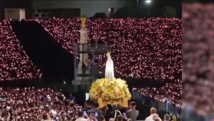 Más de 250 mil fieles celebran los 109 años de la aparición de la Virgen de Fátima. Video: Canal N