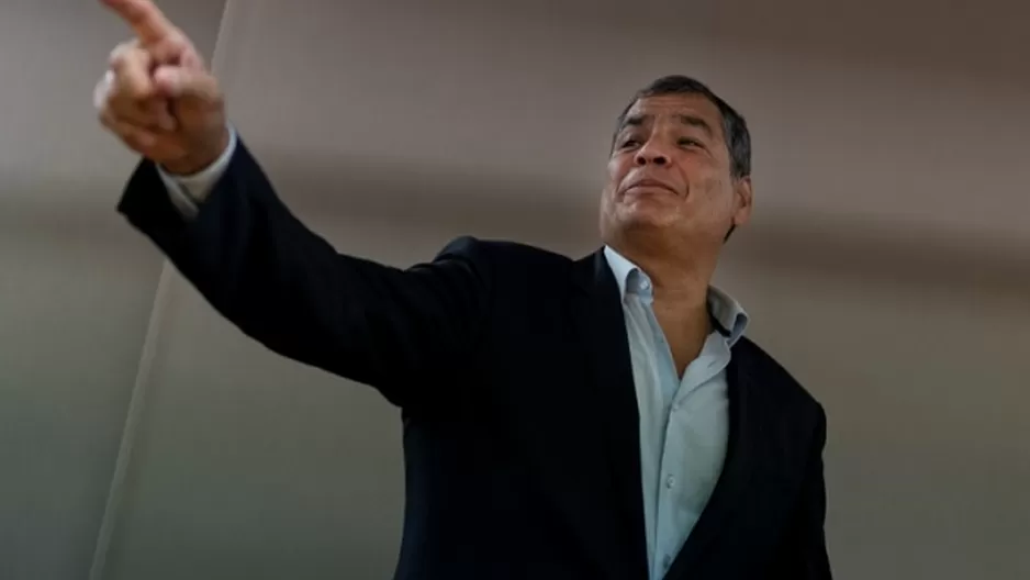 Rafael Correa, expresidente de Ecuador. Foto: AFP