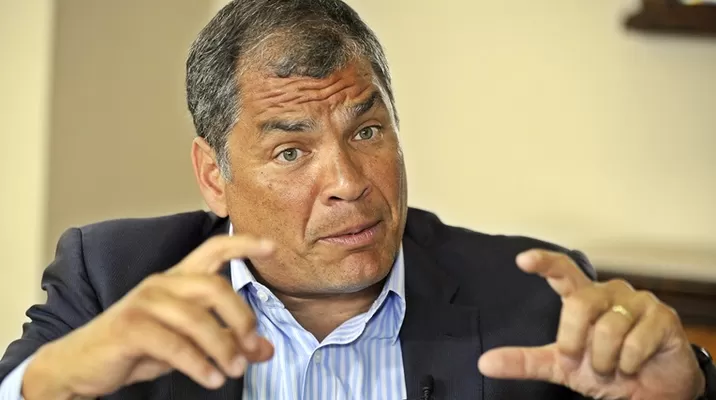 Rafael Correo, expresidente de Ecuador. Foto: AFP Rafael Correo, expresidente de Ecuador. Foto: AFP