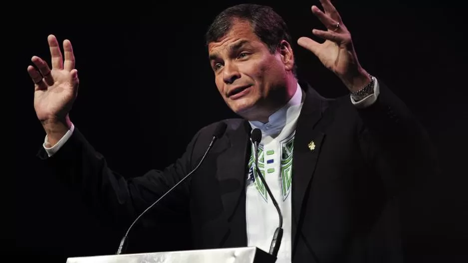  El presidente Correa ofreció una entrevista para el diario El Telégrafo / Foto: AFP