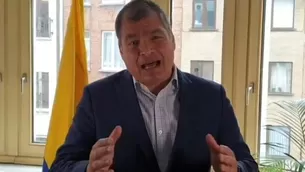 Rafael Correa pide adelanto de elecciones en Ecuador ante grave conmoción social. Foto: AFP/Video: Canal N