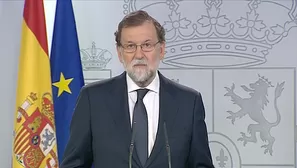 Rajoy pide a independentistas catalanes renunciar a su escalada. Video: AFP