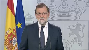 Rajoy pide a independentistas catalanes renunciar a su escalada. Video: AFP