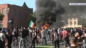 Más de 60 arrestos por redadas en Los Ángeles. Foto y video: Canal N