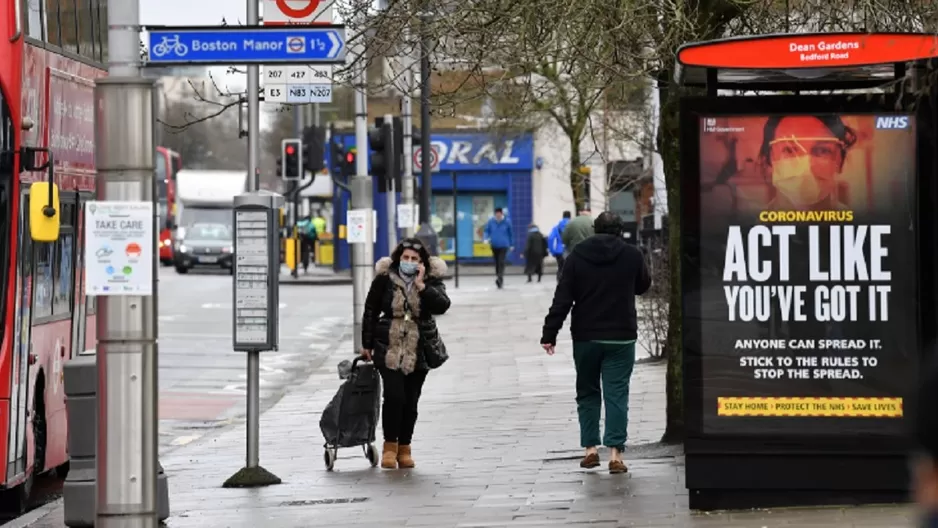 Reino Unido detecta una nueva mutación en la variante británica del coronavirus. Foto: AFP referencial