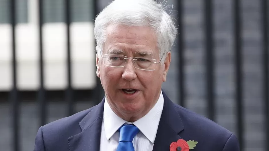 Michael Fallon, ex ministro de Defensa del Reino Unido. Foto: AFP