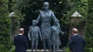 Reino Unido: Príncipes William y Harry inauguran una estatua en homenaje a su madre, la princesa Diana