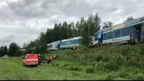 República Checa: Choque de trenes deja tres muertos y decenas de heridos. 