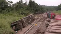 Descarrilamiento de tren en República Democrática del Congo dejó al menos 50 muertos. Foto: El Nacional/referencial