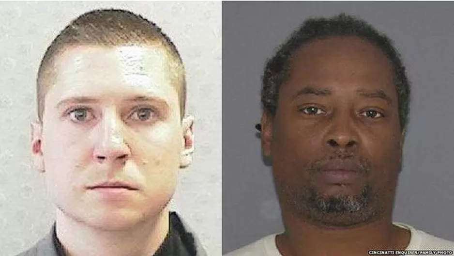 El agente Ray Tensing (izda) ha sido acusado de asesinato por la muerte de Samuel DuBose en un control de tr&aacute;fico rutinario. (V&iacute;a: BBC)