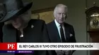 Rey Carlos III tuvo otro episodio de frustración