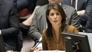 Nikki Haley, embajadora de EE.UU. ante la ONU. Foto: AFP