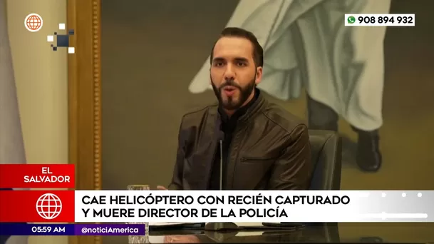 Capturado y director de la Policía de El Salvador murieron en accidente aéreo. Foto: América Noticias Capturado y director de la Policía de El Salvador murieron en accidente aéreo. Foto: América Noticias