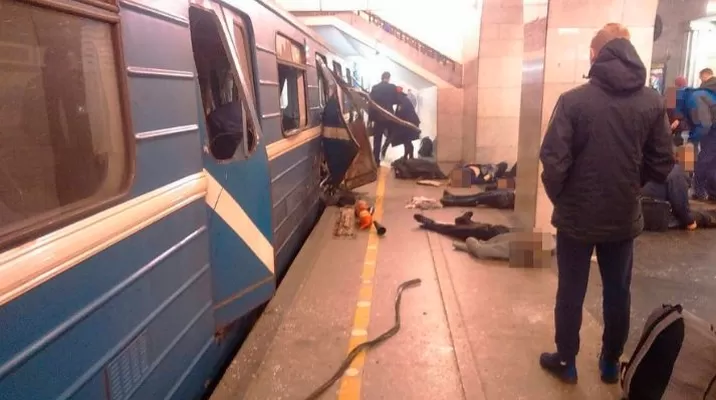 Atentado en el metro de San Petersburgo. (Vía: Twitter) Atentado en el metro de San Petersburgo. (Vía: Twitter)