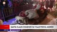 Santa Claus comenzó su viaje desde Laponia en Finlandia