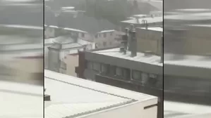 Intensas granizadas y descargas eléctricas golpean comunas de Santiago como Providencia y Las Condes. Autoridades emitieron alerta entre Coquimbo y el Biobío hasta este miércoles. Video: Canal N