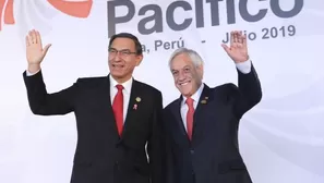 Presidente Martín Vizcarra junto a su homólogo chileno, Sebatián Piñera (Foto: Presidencia Perú)