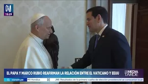 El secretario de Estado de EE. UU. se reunió con el papa León XIV tras tensiones con Donald Trump. Video: Canal N
