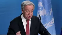 Antonio Guterres, secretario general de la ONU. Foto: AFP