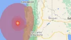 Sismo de magnitud 6.7 sacudió la zona centro y sur de Chile