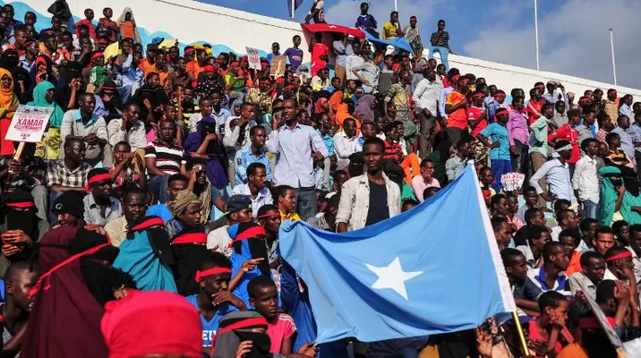 Miles de somalís se manifiestan contra los autores del atentado de Mogadiscio. Foto: AFP Miles de somalís se manifiestan contra los autores del atentado de Mogadiscio. Foto: AFP