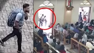 Sri Lanka: el momento en que terrorista suicida llega a iglesia antes de atentado. Foto: captura