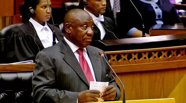 Cyril Ramaphosa, presidente de Sudáfrica. Foto: AFP Cyril Ramaphosa, presidente de Sudáfrica. Foto: AFP