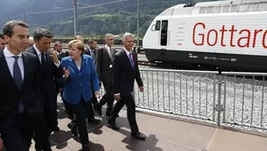 Suiza inauguró el túnel ferroviario más largo del mundo (Vía: AFP)