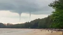 Este tipo de fenómenos naturales se registra principalmente en zonas de climas húmedos / Video:  Viral Press