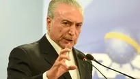 Michel Temer, presidente de Brasil acusado de corrupción. Foto: AFP