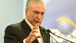 Michel Temer, presidente de Brasil acusado de corrupción. Foto: AFP