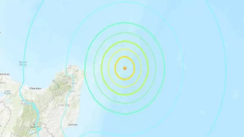 Terremoto de magnitud 6.9 sacude Nueva Zelanda y se emite alerta de tsunami. Foto: USGS