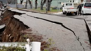 Las primeras olas, con una altura de 1,20 metros aproximadamente, llegaron a la ciudad de Wajima.