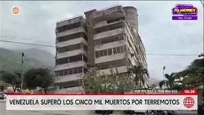 A más de tres semanas de los terremotos que sacudieron Venezuela, el número de fallecidos continúa aumentando y ya supera las cinco mil víctimas./ Video: América Noticias