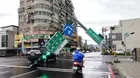 Tifón Danas dejó muertos, heridos y caos eléctrico en Taiwán