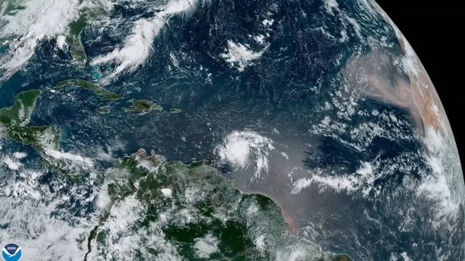 Tormenta Dorian amenaza el Caribe y podría convertirse en huracán. Foto: EFE