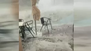 Un violento temporal de lluvia, granizo y vientos afectó Cataluña, provocando el corte de varias líneas de trenes en Tarragona y el avance de tormentas hacia Barcelona. Video: Canal N