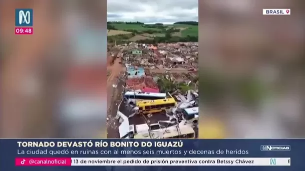 Tornado destruyó casi toda una ciudad en Brasil: seis muertos y más de 400 heridos/ Canal N Tornado destruyó casi toda una ciudad en Brasil: seis muertos y más de 400 heridos/ Canal N
