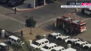 Tragedia en Los Ángeles: tres agentes mueren por explosión. Foto y video: Canal N