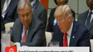 Donald Trump en la ONU.