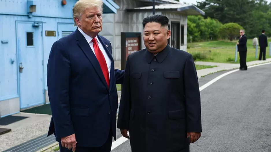 Donald Trump en Corea del Norte. Foto: EFE.