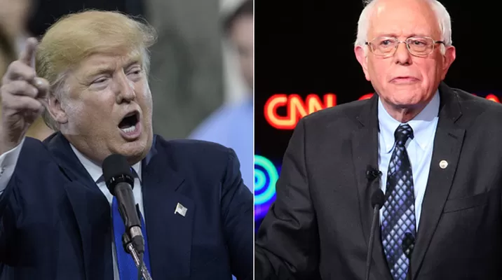 "Bernie Sanders miente cuando dice que los manifestantes no recibieron órdenes de acudir a mis actos", dijo Donald Trump / Fotos: AFP "Bernie Sanders miente cuando dice que los manifestantes no recibieron órdenes de acudir a mis actos", dijo Donald Trump / Fotos: AFP