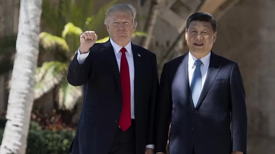 Donald Trump y Xi Jinping. Foto: AFP