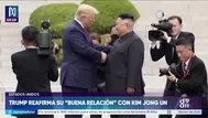 Trump resalta buena relación con líder de Corea del Norte