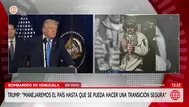 Trump sobre Maduro: "No avisamos al Congreso por riesgo de fuga"